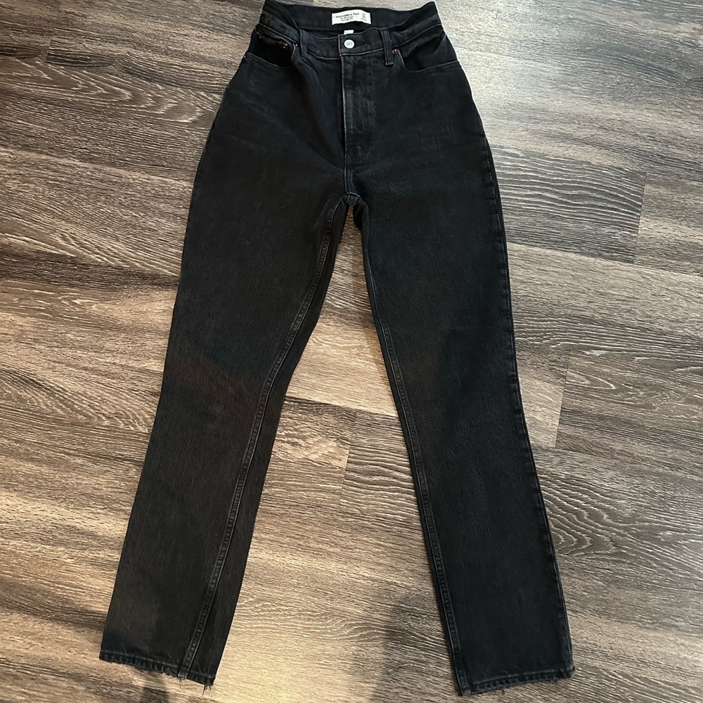 Abercrombie & Fitch Women's High Rise Black Jeans